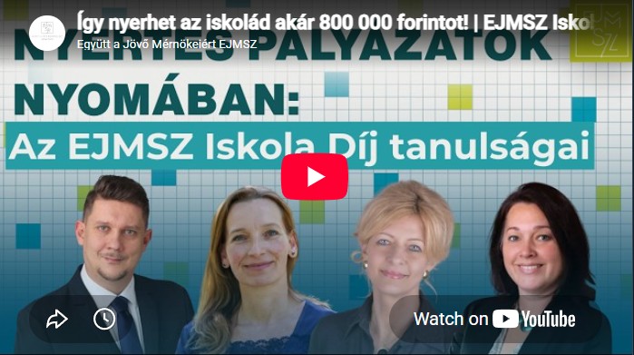 Nyertes pályázatok nyomában: az EJMSZ Iskola Díj tanulságai